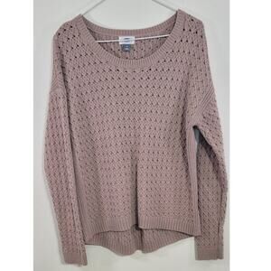 Old Navy Sweater Womens Medium Boho Mauve Sweater Cottage Core Casual Sweater